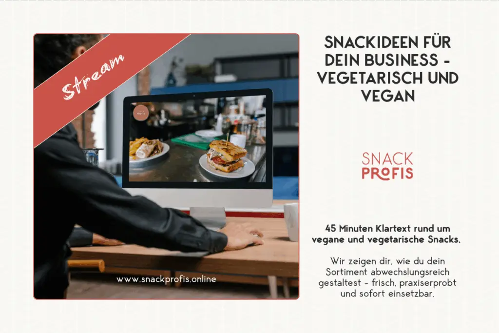 : Entdecke kreative Snackideen für dein Business – vegetarisch & vegan, alltagstauglich & wirtschaftlich. Für Bäckerei, Gastro & Hotellerie.